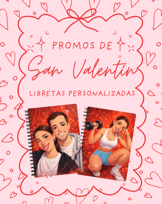 Promos San Valentín Libretas Personalizadas
