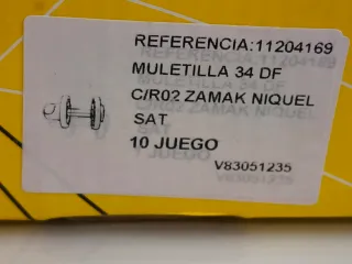 8 Pomos Baño Níquel Satinado Nuevos