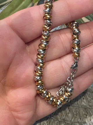 Pulsera bicolor ajustable