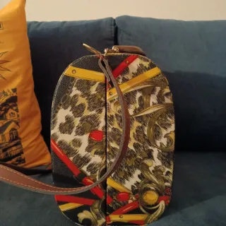 Bauletto fantasia catene e leopardo