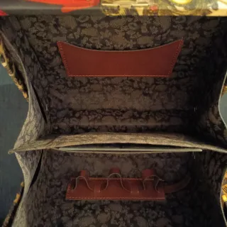 Bauletto fantasia catene e leopardo