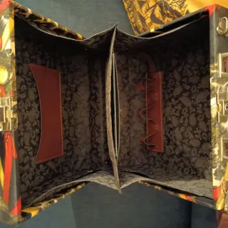 Bauletto fantasia catene e leopardo