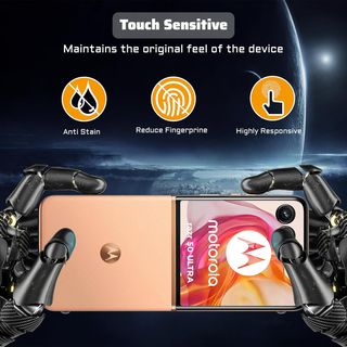 Lemxie Protezione Schermo in Vetro Temperato per Motorola razr 50 Ult