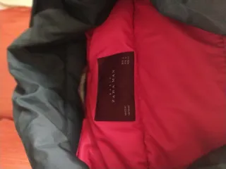 Chaquetón Zara Negro Talla L