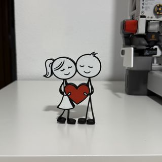 Figuras Pareja Corazón LOVE