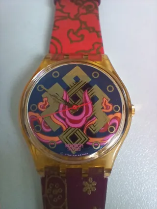 Swatch "Delhi" sigla GX125 anno 1993 + cinturino