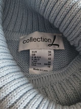 Maglione Dolcevita Azzurro Taglia L