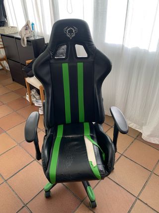 Silla Gamer Negra y Verde
