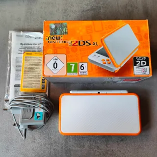 New Nintendo 2DS XL Arancione Bianco Completo