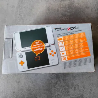 New Nintendo 2DS XL Arancione Bianco Completo