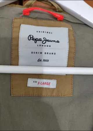 Parka Pepe Jeans Beige/Verde Oliva