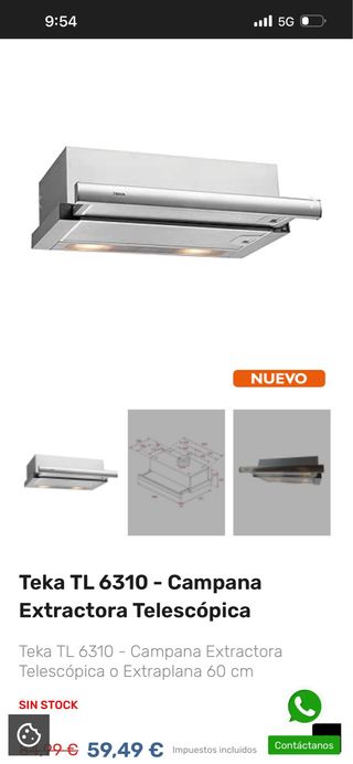 Campana extractora Teka