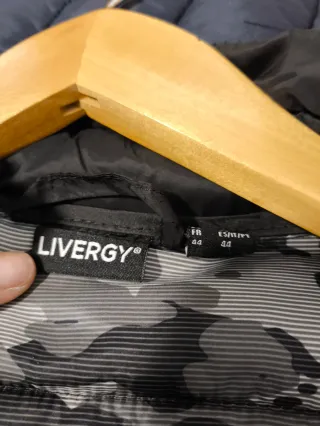 Chaqueta acolchada hombre negra