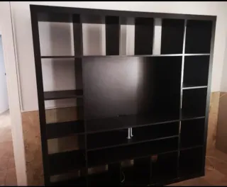 Mueble TV Librería Ikea Negro para recoger