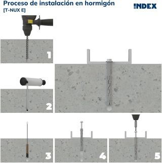 INDEX Fixing Systems T-NUX E - Pack de 50 tacos un