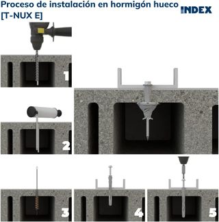 INDEX Fixing Systems T-NUX E - Pack de 50 tacos un