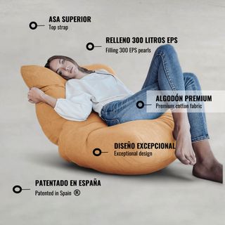 Puff salon de diseño - Puf gigante gamer XXL