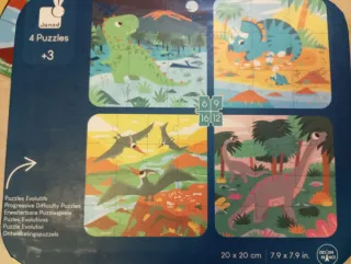 Juego de 4 Puzzles Janod