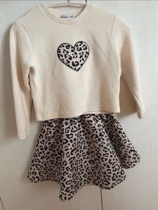 Completo bambina maglia e gonna