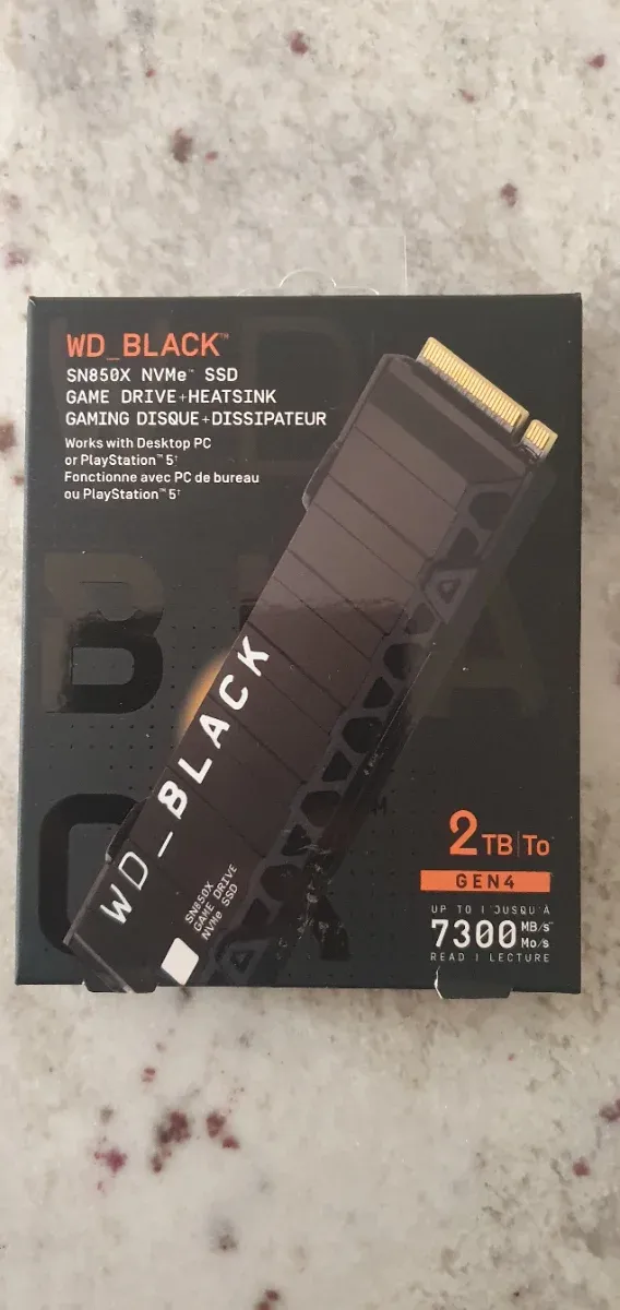 M.2 NVME WD BLACK SN850X SSD NVMe 2TB Gen4