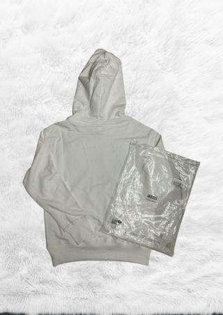 Felpa Ami Paris Bianca Rossa Taglia S