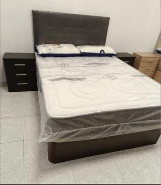 Canapé y Colchón Beige/ banco / medidas disponible