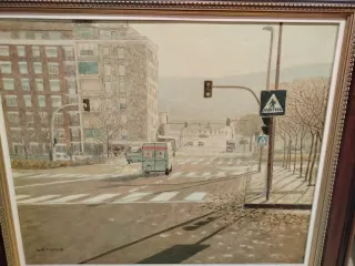 Cuadro al oleo 76 cm