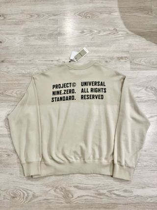 Sudadera básica beige