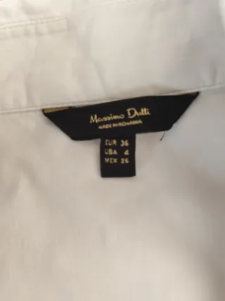Camisa blanca Massimo Dutti Talla S/36