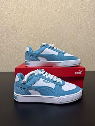Zapatos Puma Caven Mix Azul Blanco