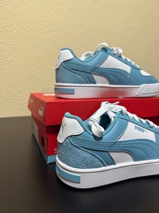Zapatos Puma Caven Mix Azul Blanco