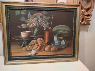 Cuadro Bodegón Pintado a Mano 70 cms