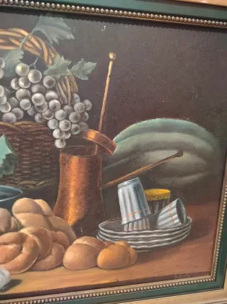 Cuadro Bodegón Pintado a Mano 70 cms