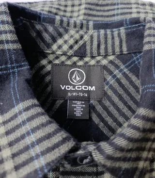 Camisa Volcom Plaid Talla XL 14 años- T G 16