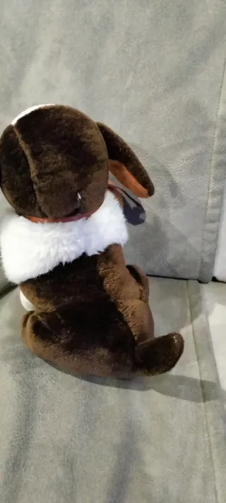 Peluche cagnolino San Bernardo con botte