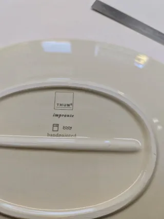 Piatto decorativo Thun arancione