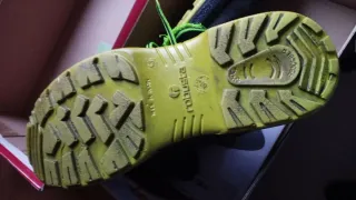 Zapatos de seguridad ROBUSTA grises y amarillos