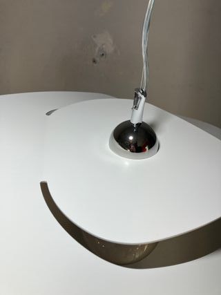 Lampadario metallo taglio laser d.65 bianco