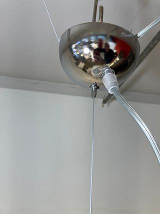 Lampadario metallo taglio laser d.65 bianco