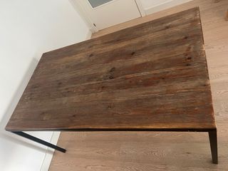 Mesa madera maciza y metal