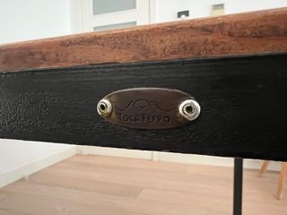 Mesa madera maciza y metal