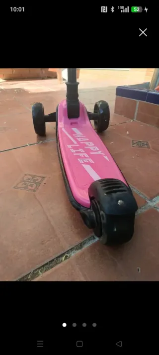 Patinete infantil 3 ruedas rosa