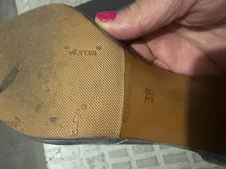 Zapatos de tacón plateados talla 38