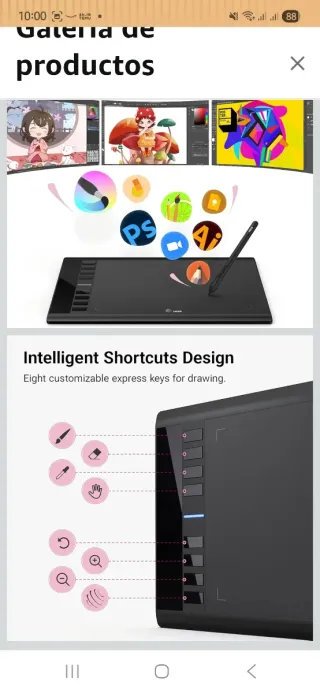 Tableta Gráfica 10x6 Sensible