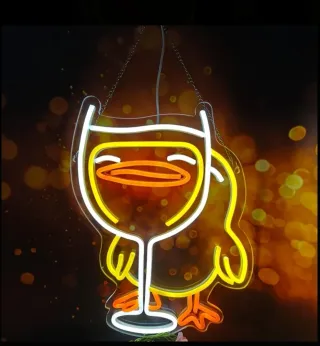 Lampada Neon Led "Calice Pio"