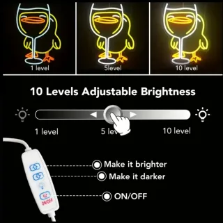 Lampada Neon Led "Calice Pio"