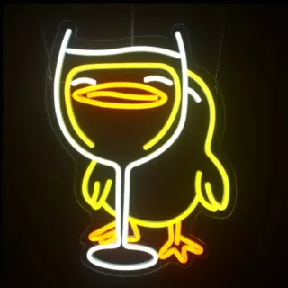 Lampada Neon Led "Calice Pio"