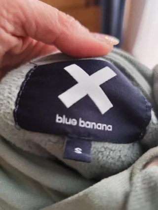 Sudadera corta con capucha Blue Banana