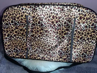 Bolso de viaje estampado leopardo