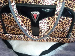Bolso de viaje estampado leopardo